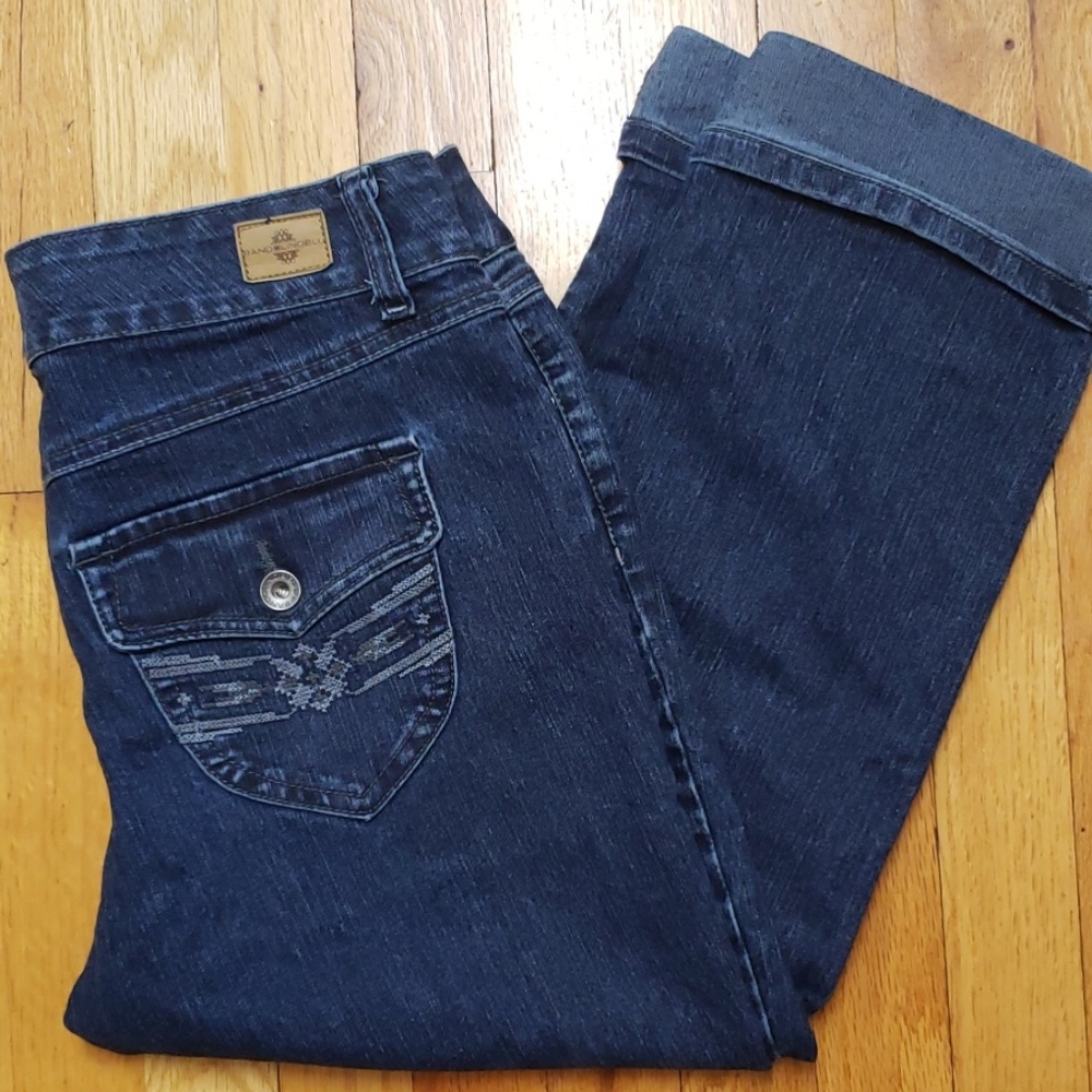 Bandolino Blu Crop Cuffed Jeans size 10 EUC! - Picture 4 of 5